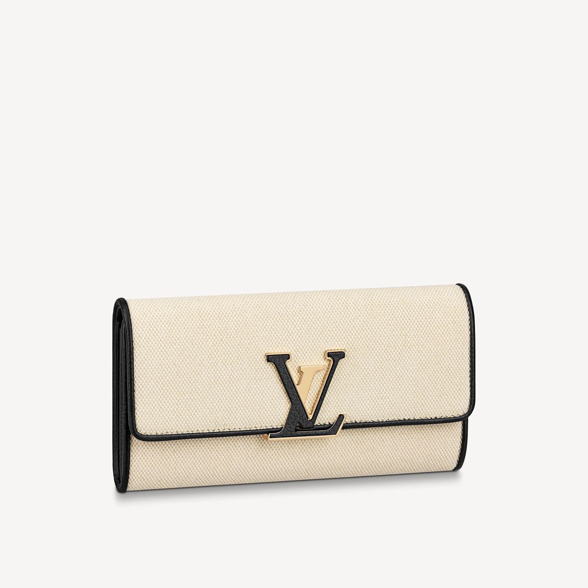 #m81305 l**is V*t*n natural canvas capucines wallet