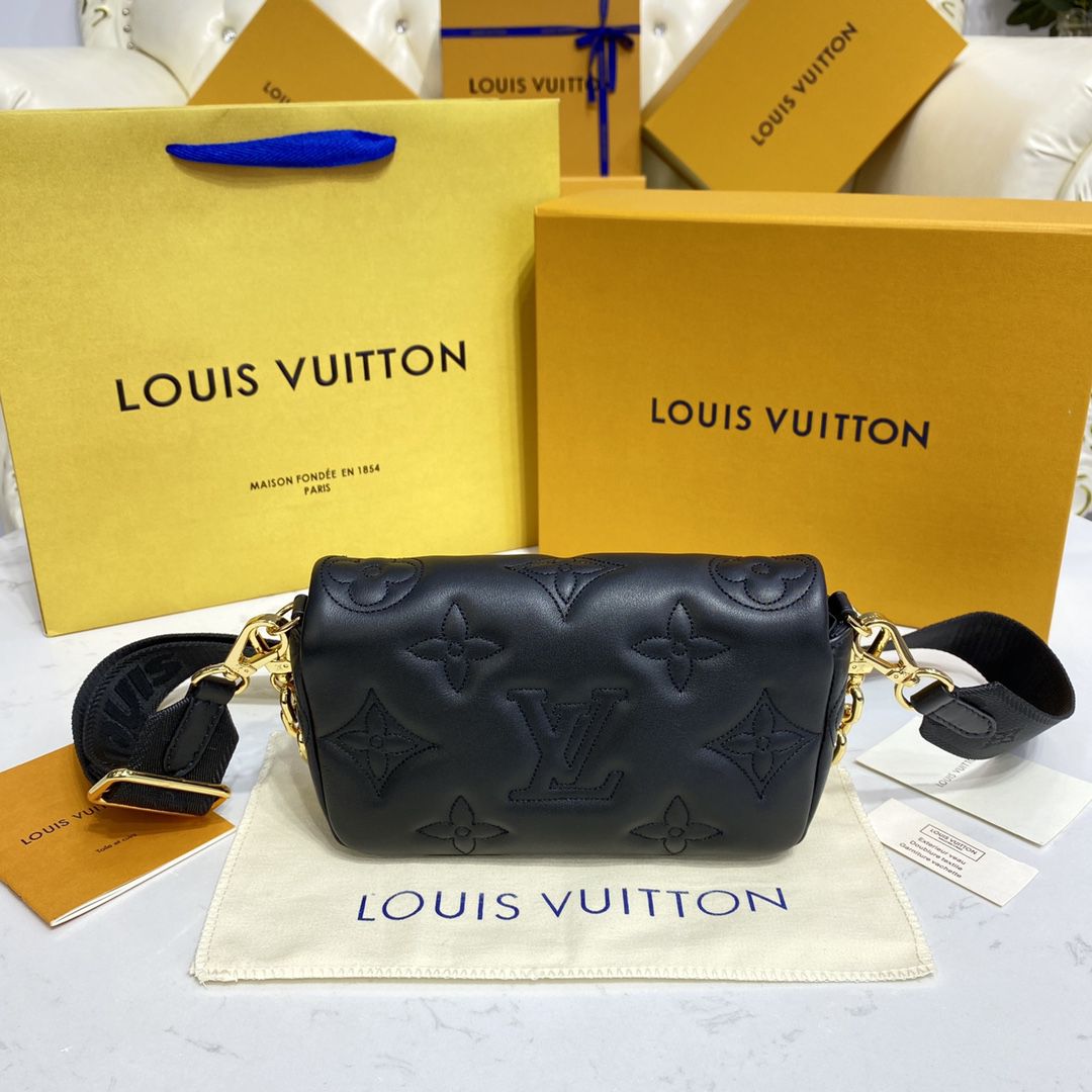 #m81398 l**is V*t*n bubblegram wallet on strap wallet