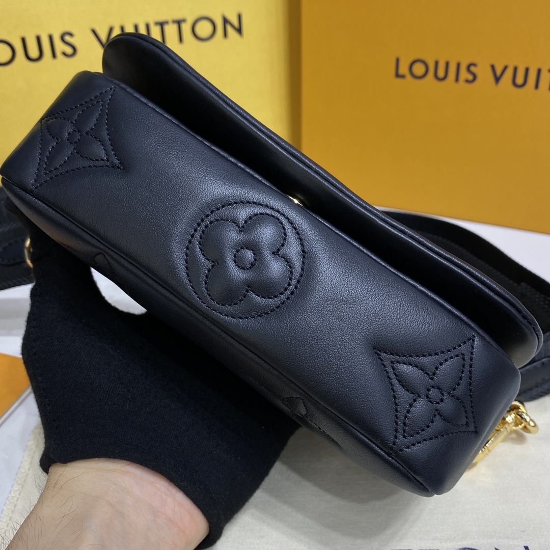 #m81398 l**is V*t*n bubblegram wallet on strap wallet