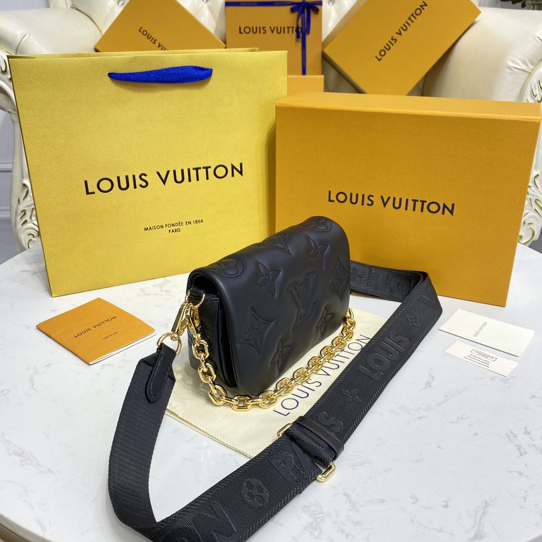 #m81398 l**is V*t*n bubblegram wallet on strap wallet