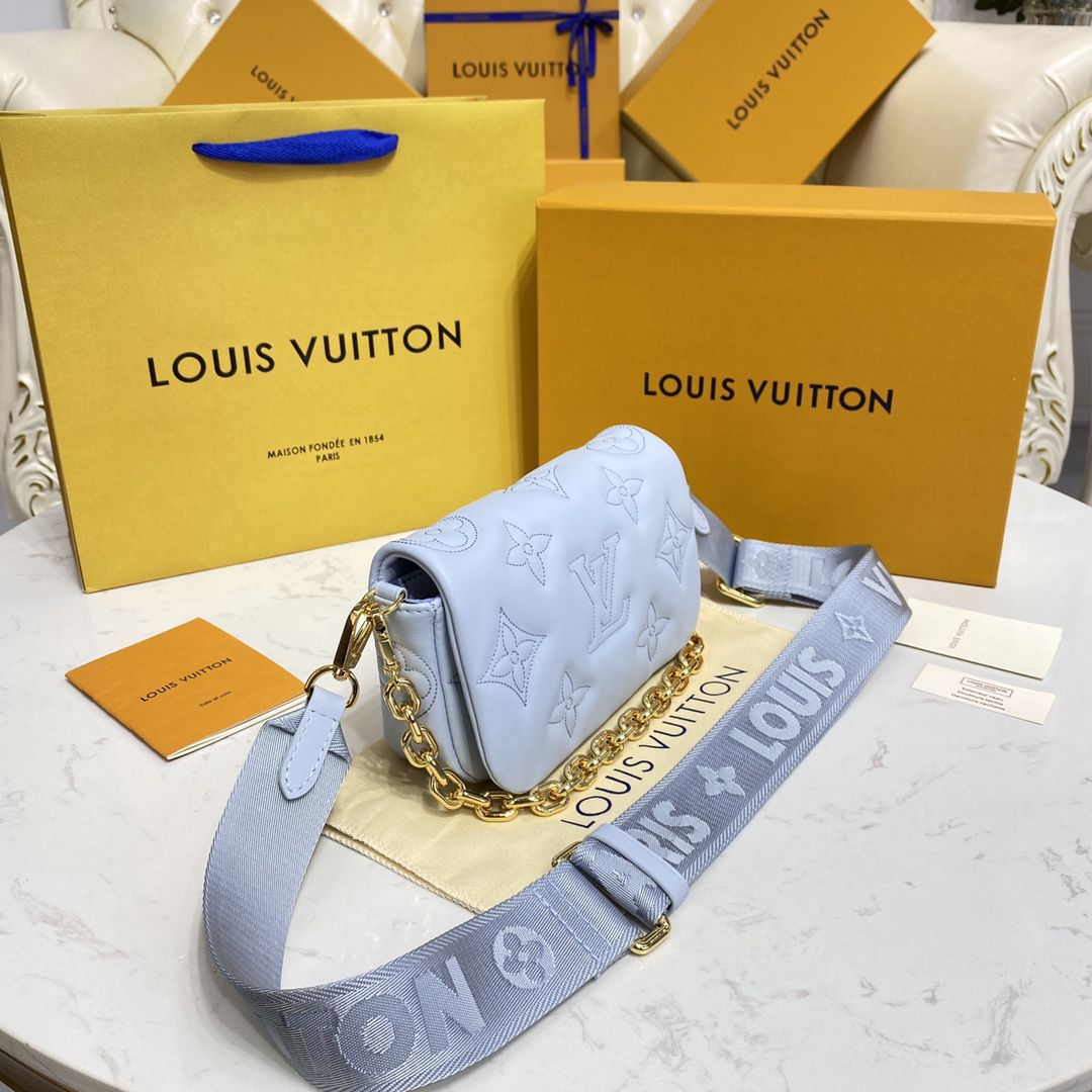 #m81399 l**is V*t*n bubblegram wallet on strap wallet
