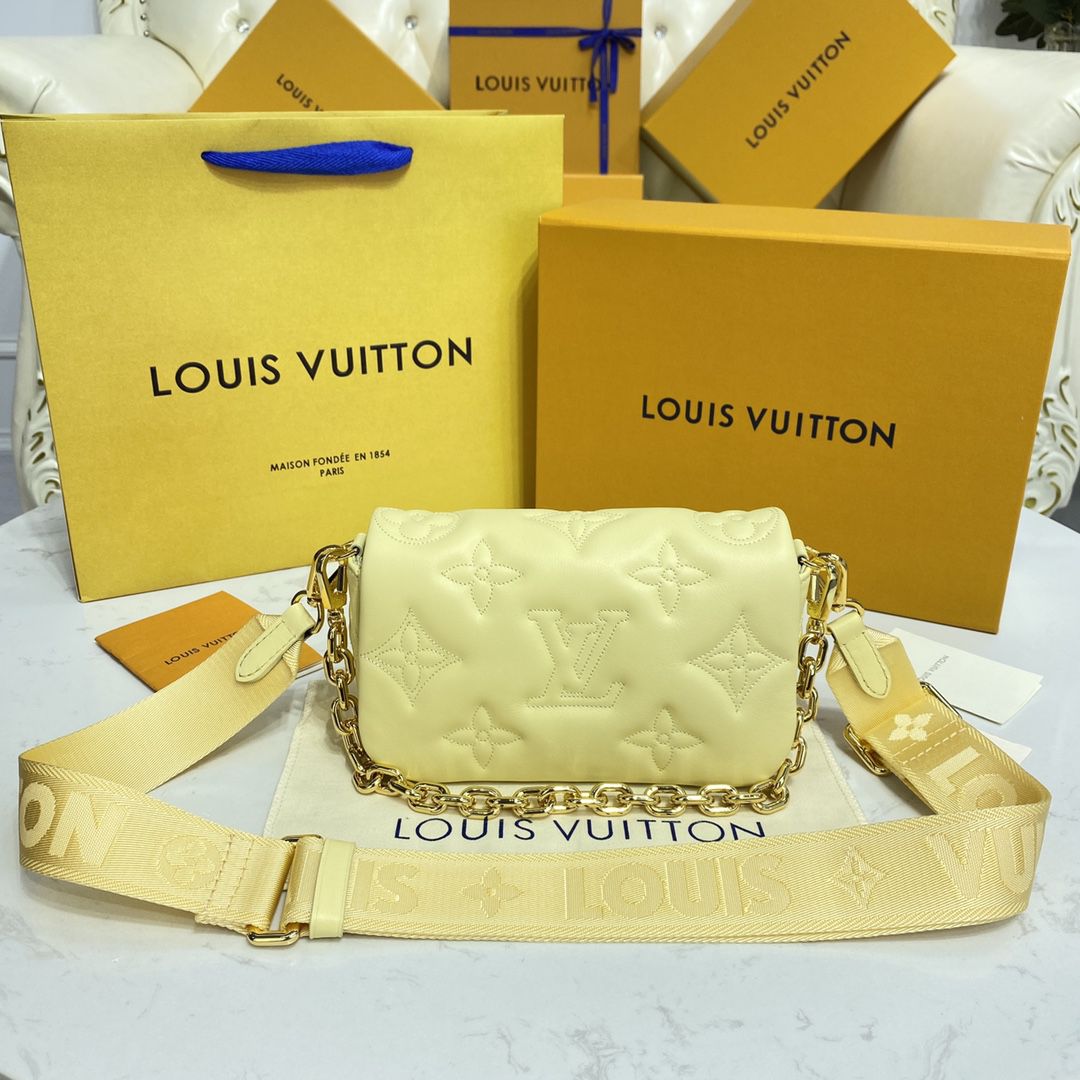 #m81400 l**is V*t*n bubblegram wallet on strap wallet