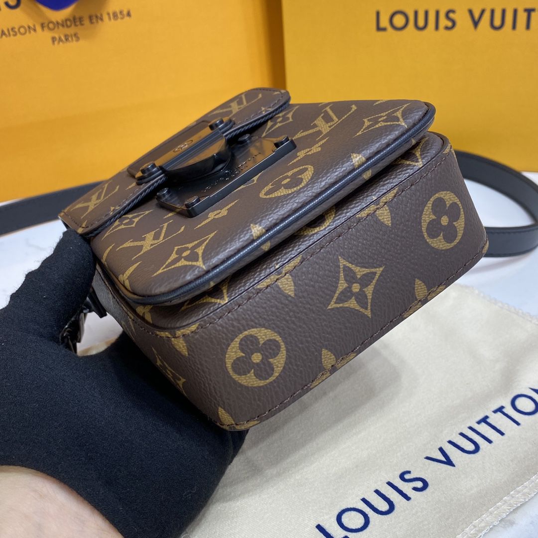 #m81522 l**is V*t*n monogram macassar s-lock vertical wearable wallet
