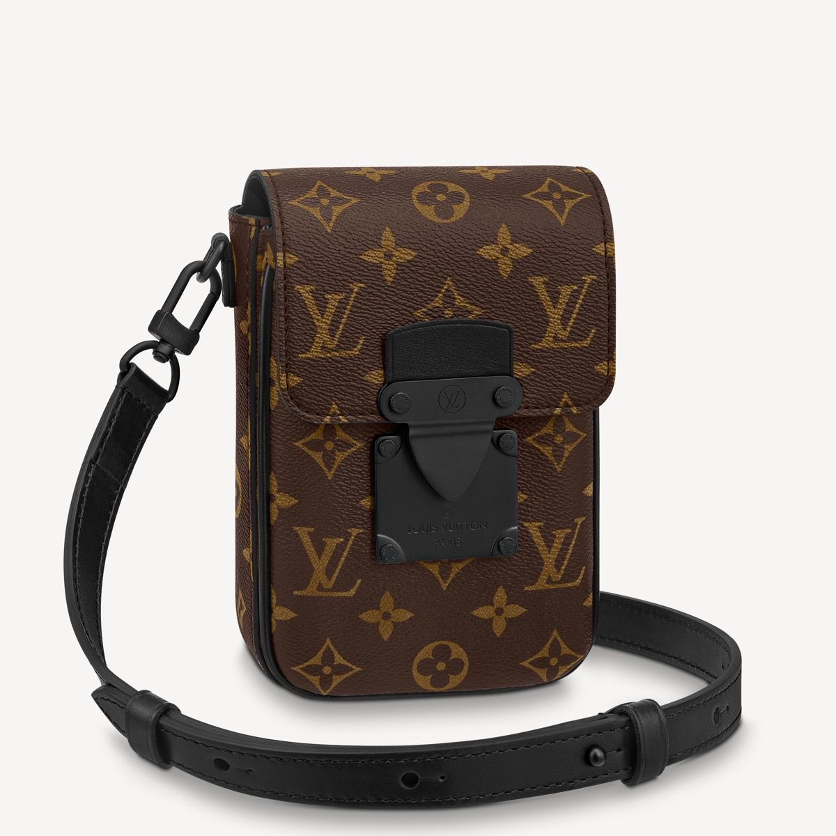 #m81522 l**is V*t*n monogram macassar s-lock vertical wearable wallet