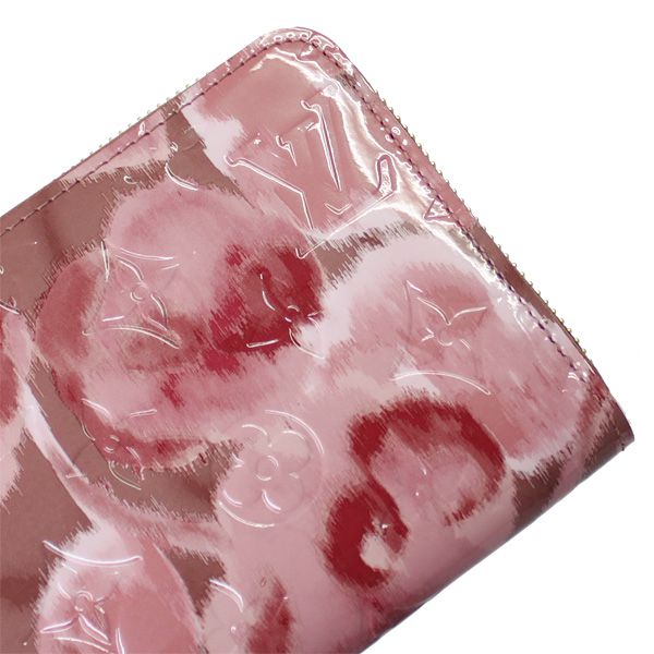 ＃m90020 l**is V*t*n monogram vernis embossed zippy wallet suede rose