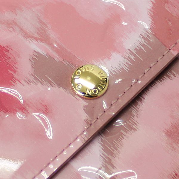 #m90023 l**is V*t*n monogram vernis sarah wallet ﹣rose