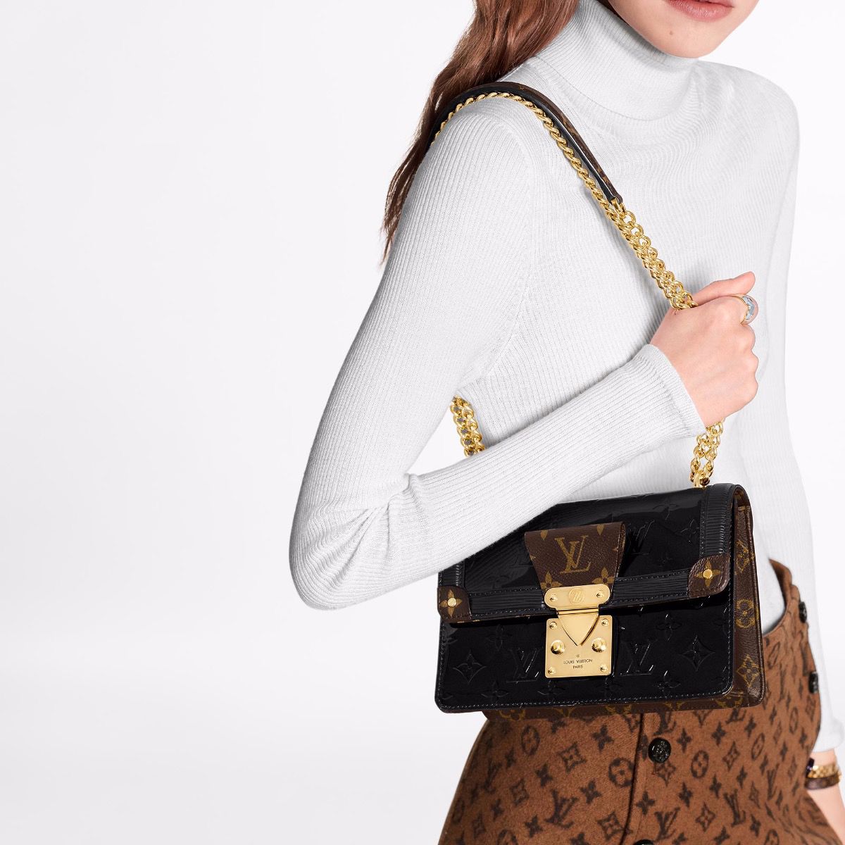 #m90516 l**is V*t*n lv wynwood chain bag-black