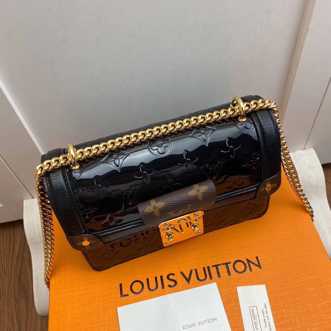 #m90516 l**is V*t*n lv wynwood chain bag-black