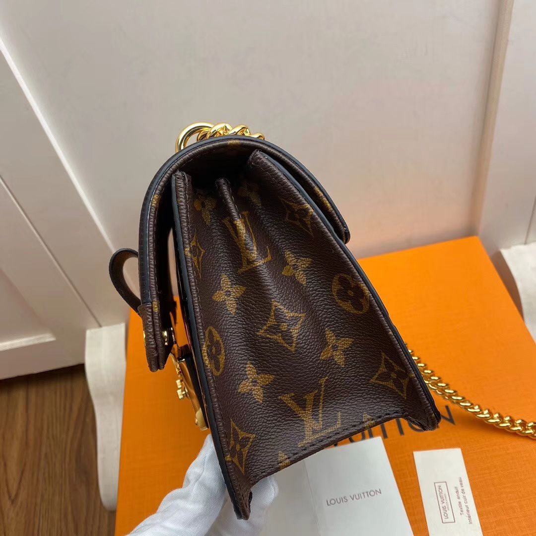 #m90516 l**is V*t*n lv wynwood chain bag-black