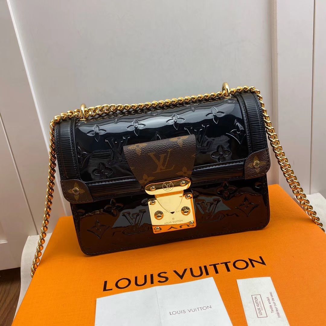 #m90516 l**is V*t*n lv wynwood chain bag-black