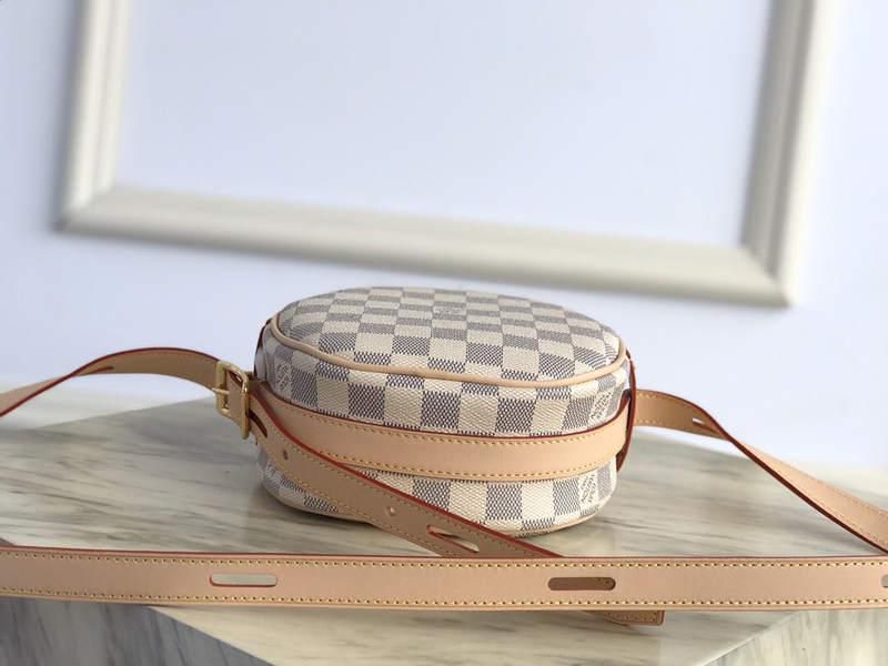 #n40333 l**is V*t*n damier azur boîte chapeau souple pm