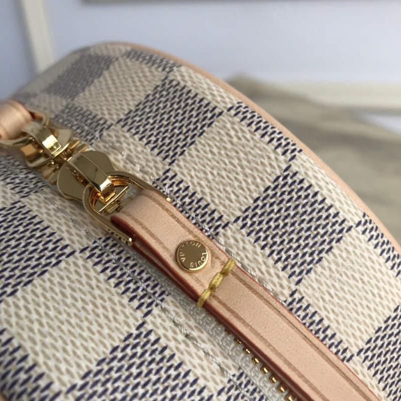 #n40333 l**is V*t*n damier azur boîte chapeau souple pm