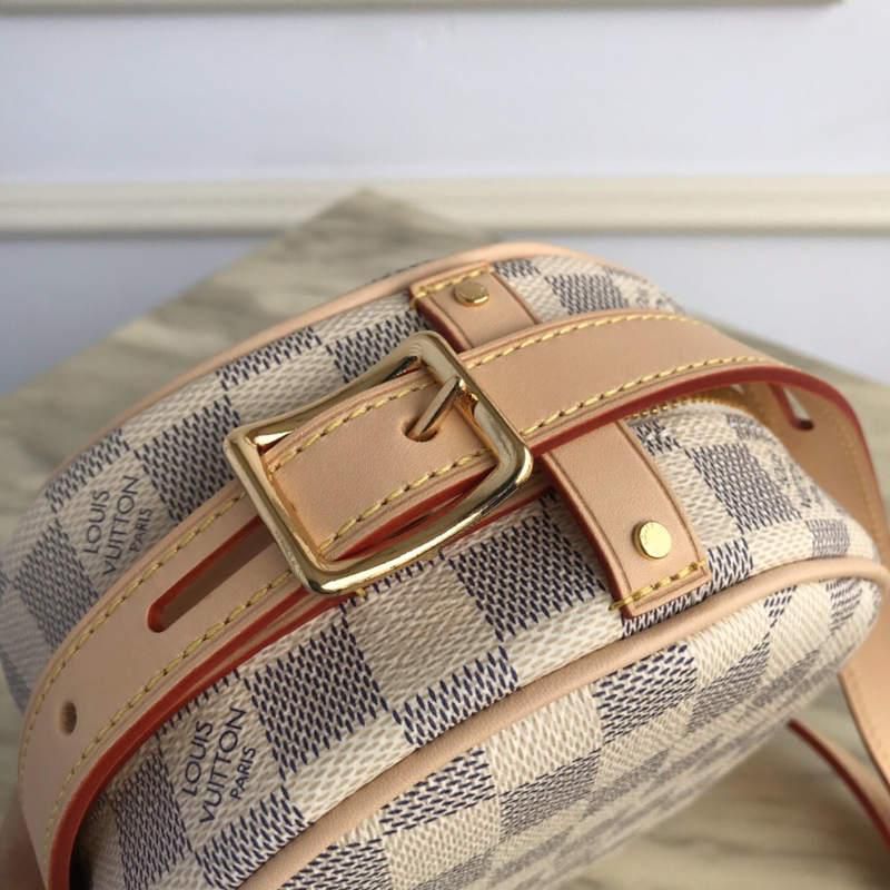 #n40333 l**is V*t*n damier azur boîte chapeau souple pm