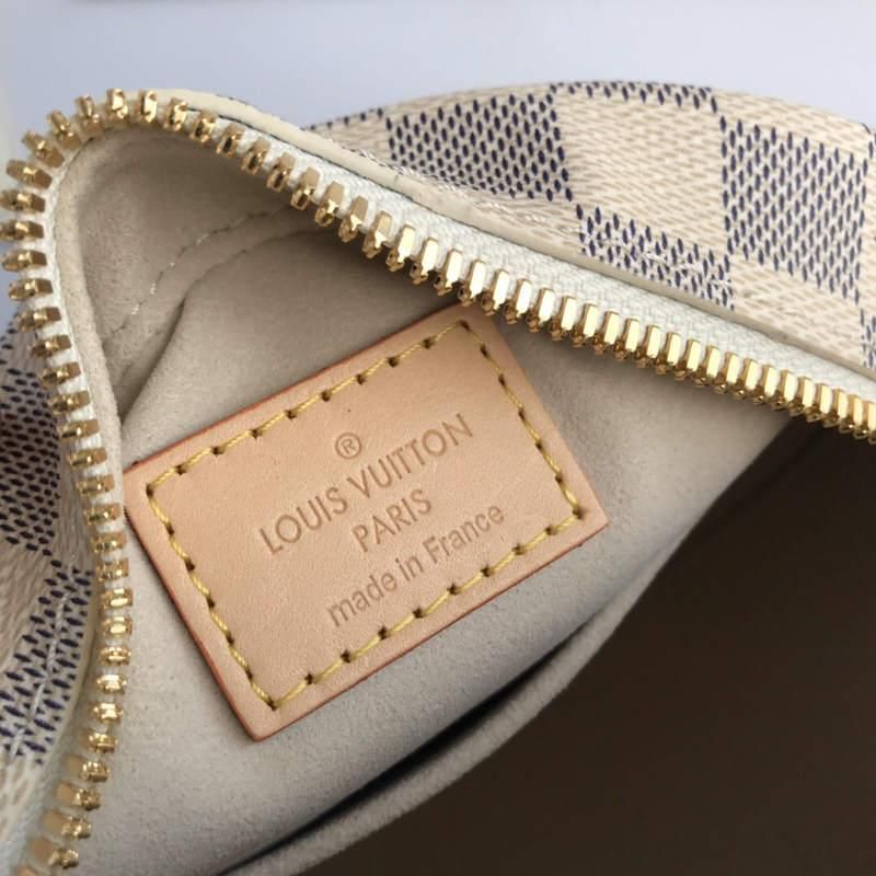 #n40333 l**is V*t*n damier azur boîte chapeau souple pm