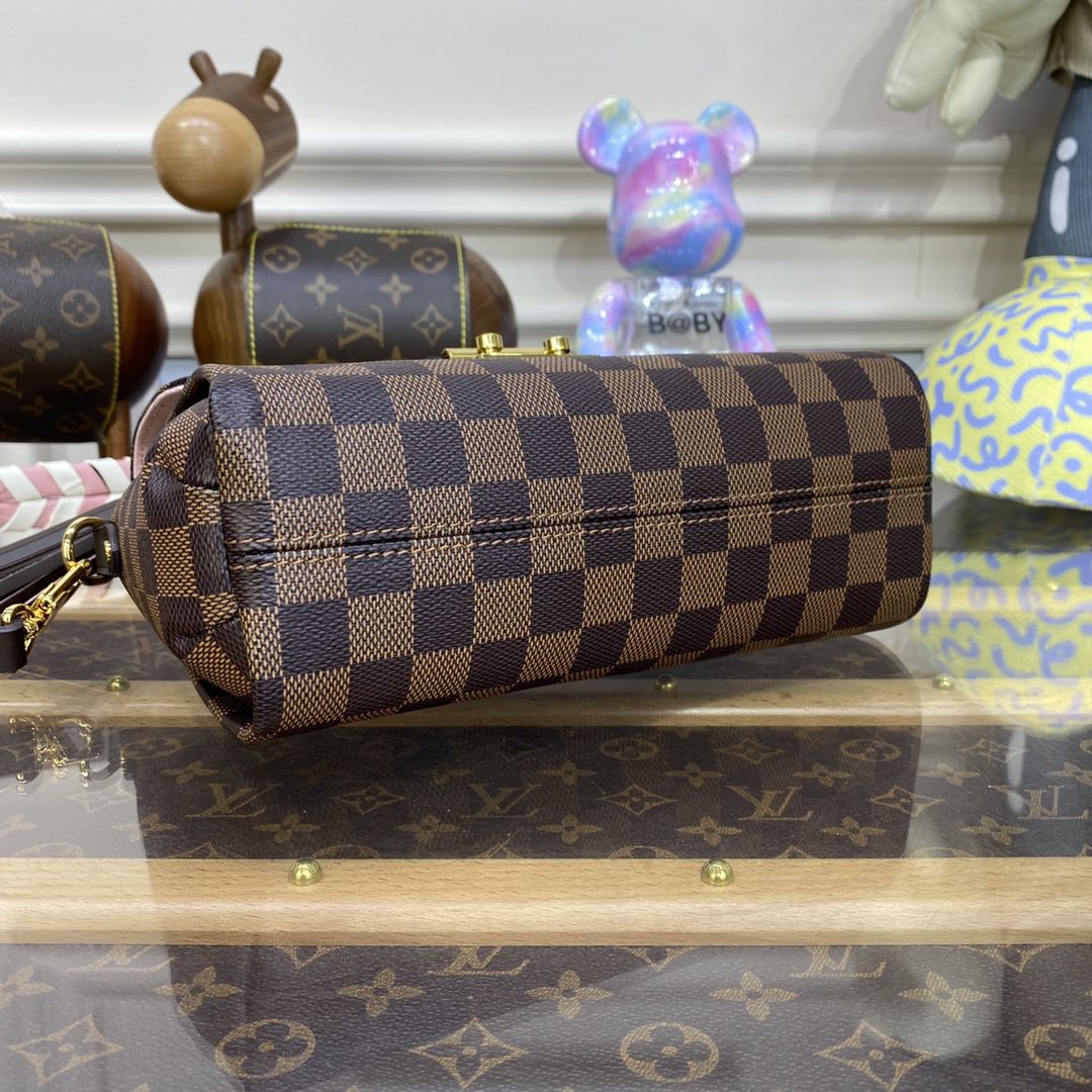 #n40451 l**is V*t*n damier ebene croisette bag