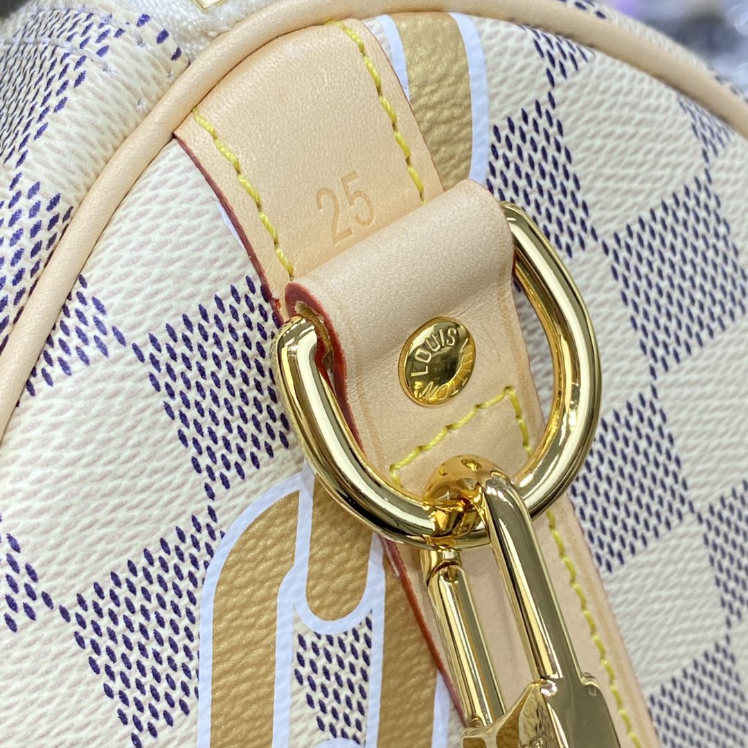 #n40473 l**is V*t*n damier azur speedy bandoulière 25