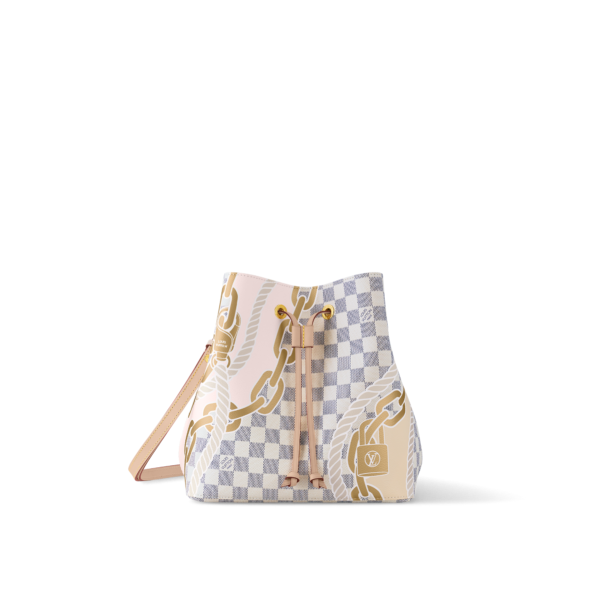 #n40474 l**is V*t*n damier azur néonoé mm bucket bag