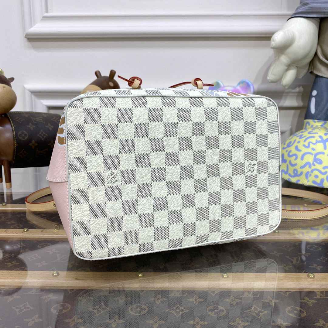#n40474 l**is V*t*n damier azur néonoé mm bucket bag