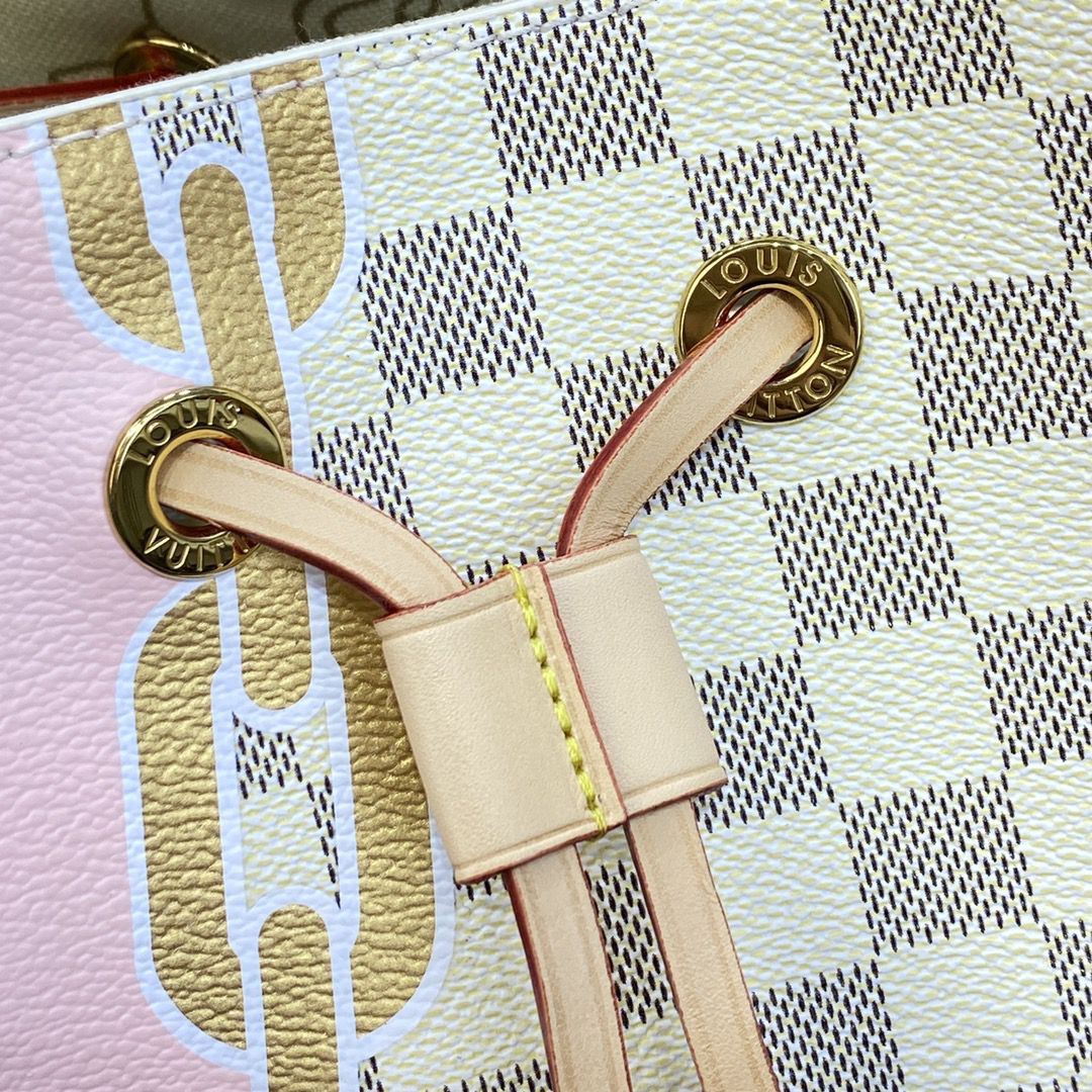 #n40474 l**is V*t*n damier azur néonoé mm bucket bag