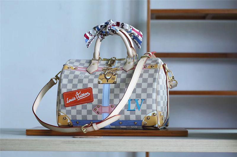 #n41063 l**is V*t*n 2018 premium monogram damier azur speedy 30