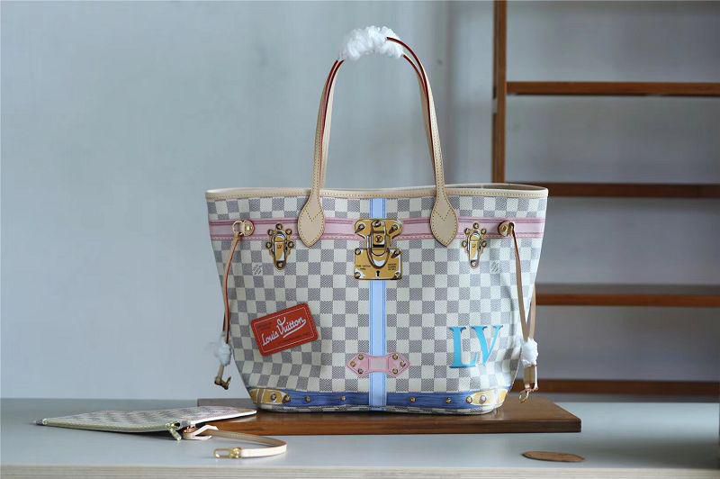 m41065 l**is V*t*n 2018 premium resort damier azur neverfull mm