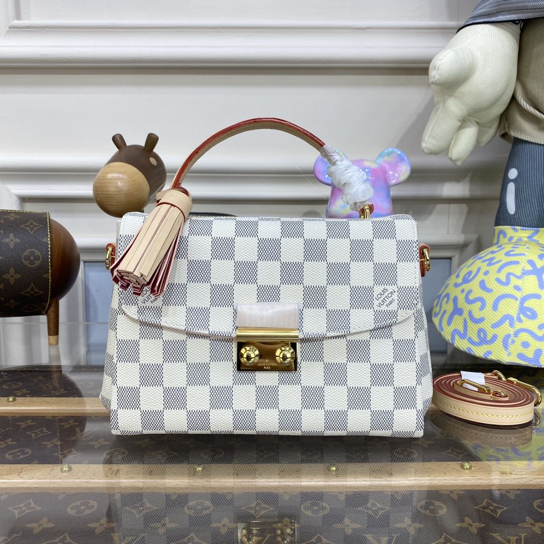#n41581 l**is V*t*n damier azur croisette bag