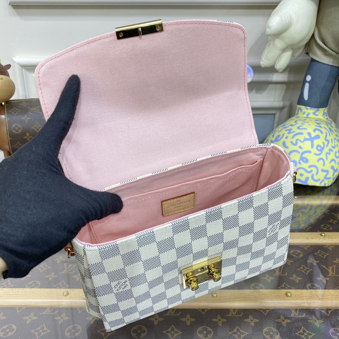 #n41581 l**is V*t*n damier azur croisette bag