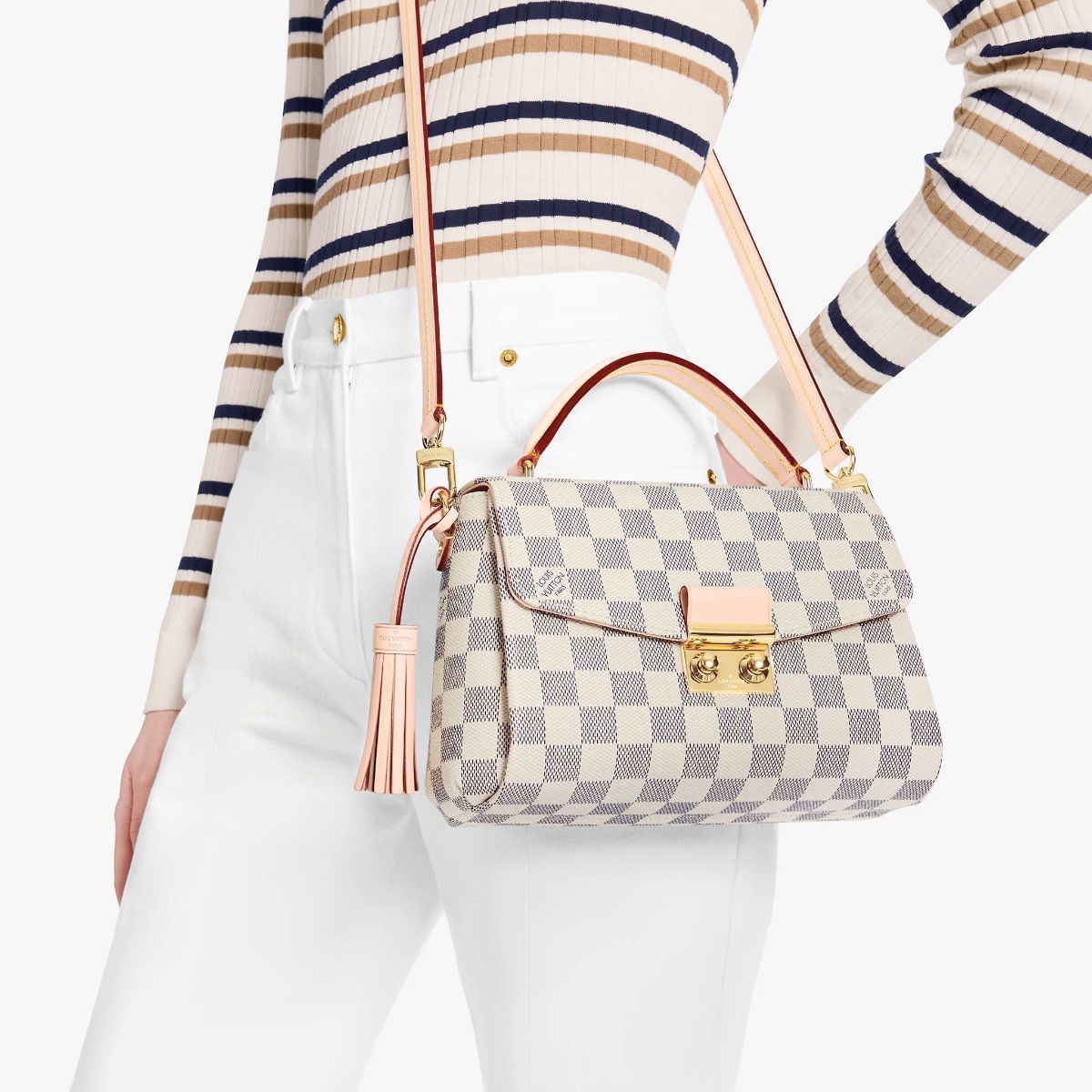 #n41581 l**is V*t*n damier azur croisette bag
