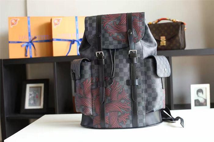 #n41709 l**is V*t*n premium 2016 damier graphite christopher backpack pm