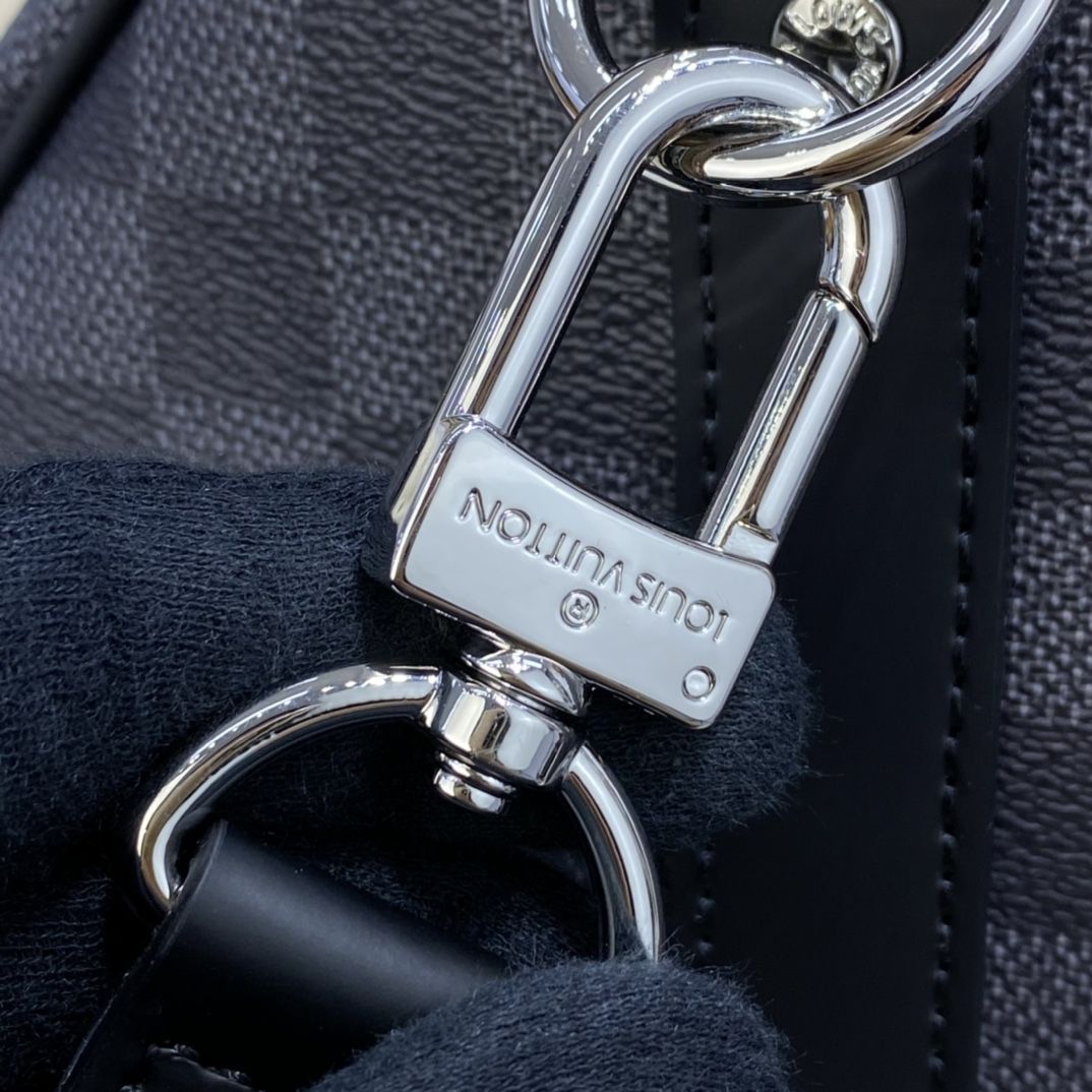 #n50016 l**is V*t*n damier graphite 3d keepall bandouliere 50