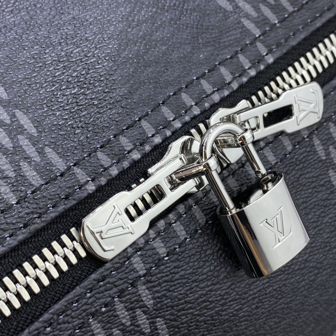 #n50016 l**is V*t*n damier graphite 3d keepall bandouliere 50
