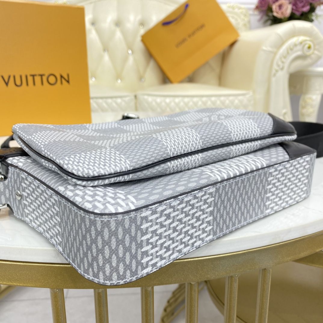 #n50027 l**is V*t*n damier graphite trio messenger