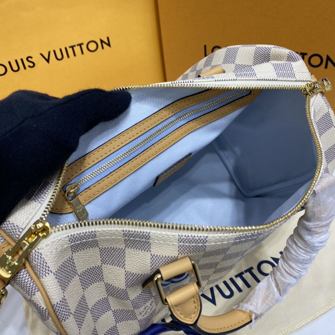 #n50054 l**is V*t*n damier azur speedy bandoulière 30