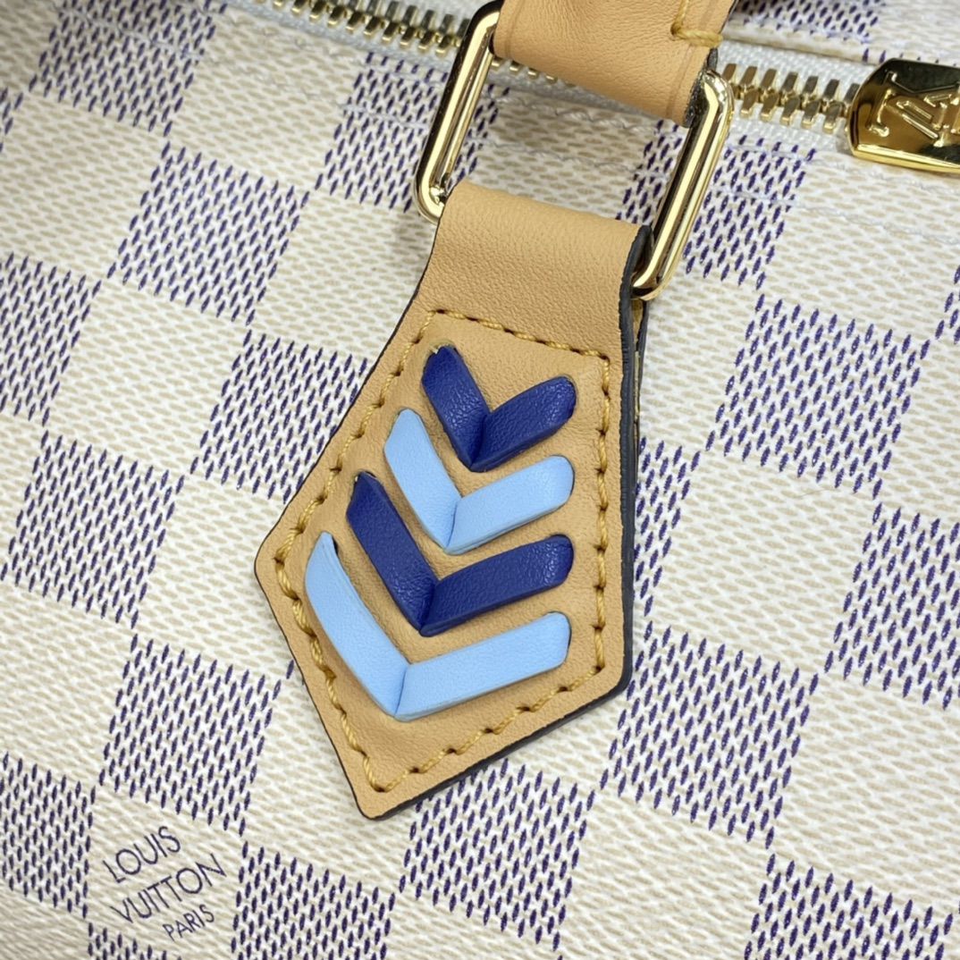 #n50054 l**is V*t*n damier azur speedy bandoulière 30