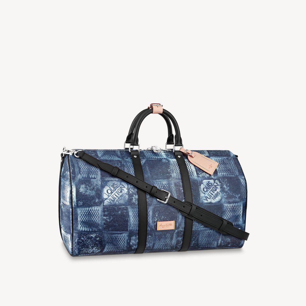 #n50059 l**is V*t*n damier salt canvas keepall bandouliere 50