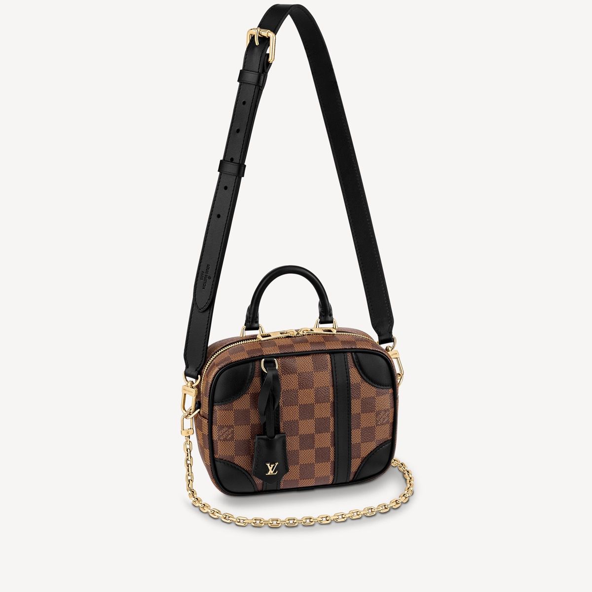 #n50063 l**is V*t*n damier ebene valisette souple bb handbag
