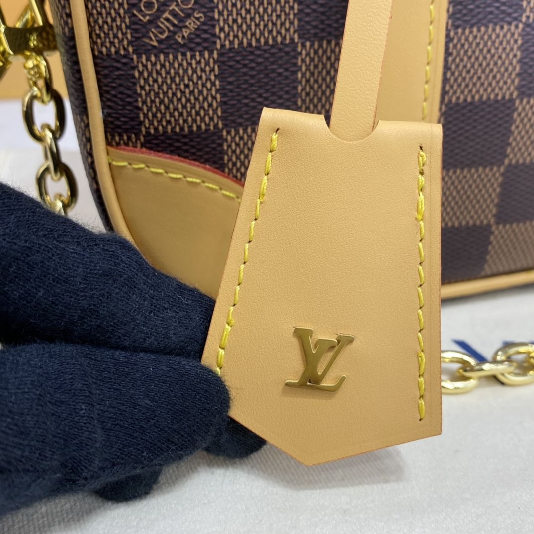 #n50065 l**is V*t*n damier ebene valisette souple bb handbag