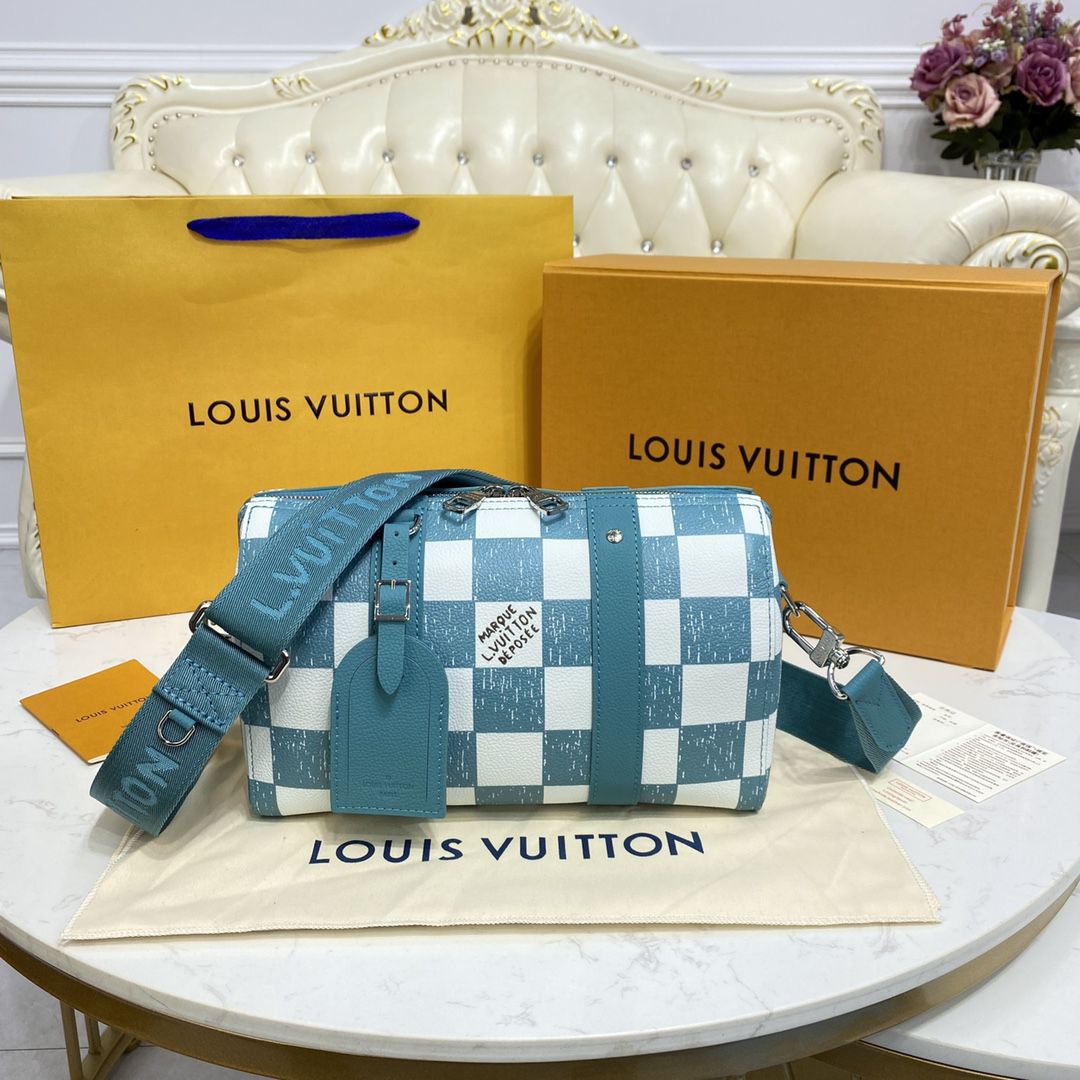 #n50076 l**is V*t*n damier checkerboard city keepall bag