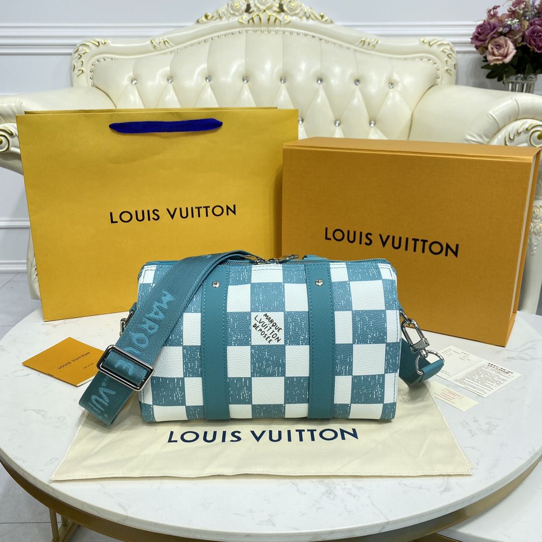 #n50076 l**is V*t*n damier checkerboard city keepall bag