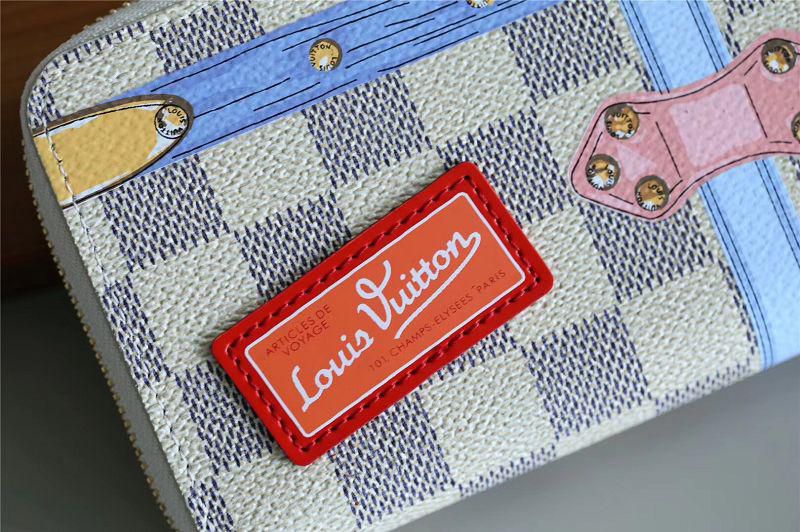 n60109 l**is V*t*n 2018 premium summer damier azur clémence wallet