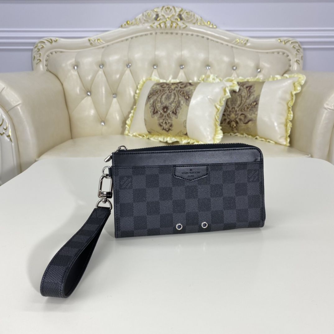 #n60379 l**is V*t*n summer 2021 damier graphite zippy dragonne wallet