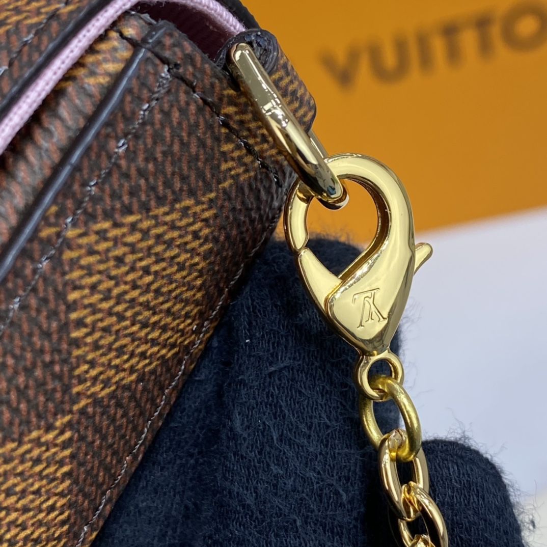 #n60474 l**is V*t*n damier ebene studs special edition félicie pochette