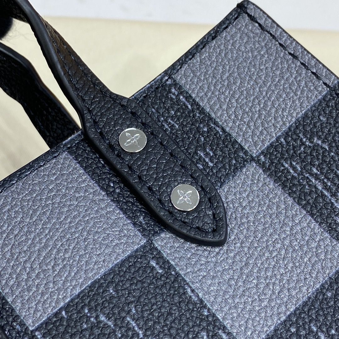 #n60479 l**is V*t*n damier checkerboard  sac plat xs bag
