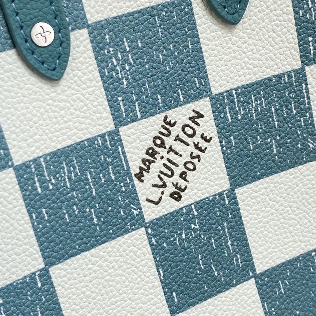 #n60495 l**is V*t*n damier checkerboard  sac plat xs bag