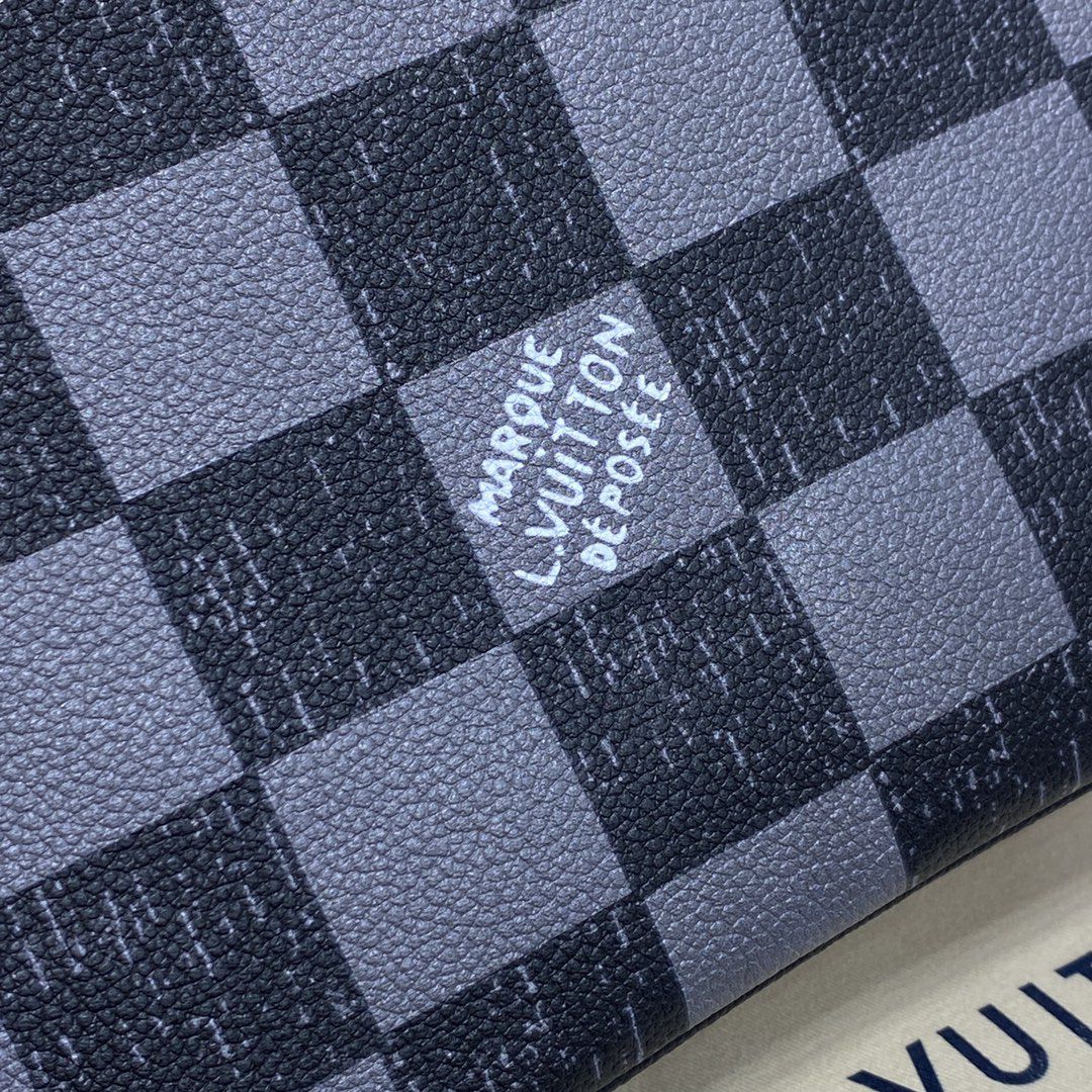 #n80401 l**is V*t*n damier checkerboard  trio messenger bag