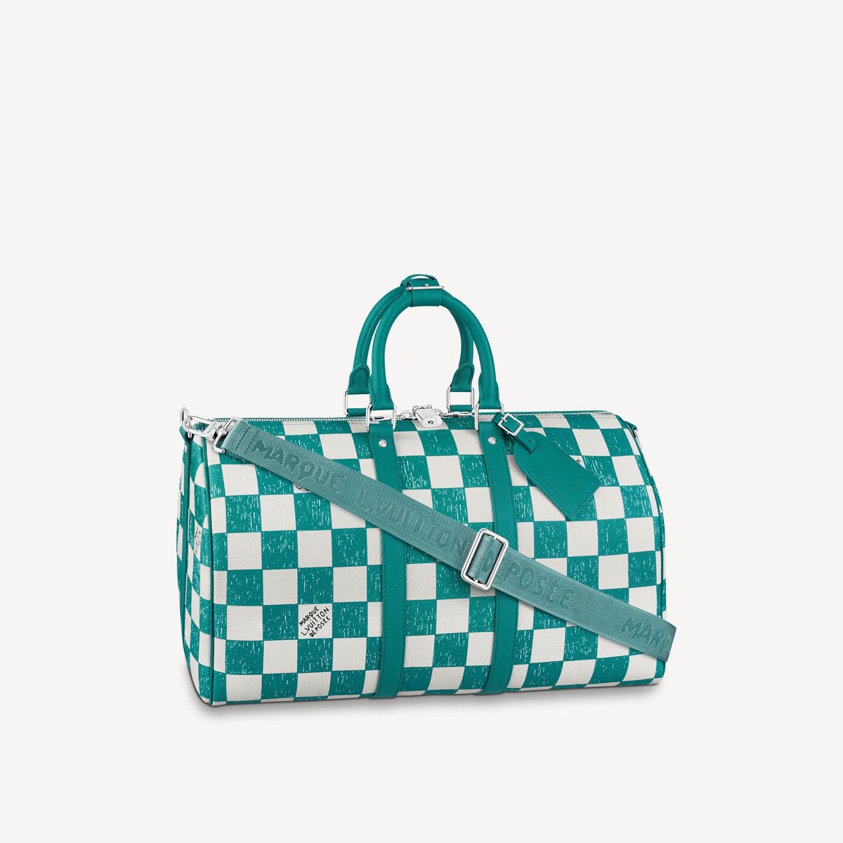 #n80404 l**is V*t*n damier checkerboard keepall bandoulière 45 bag