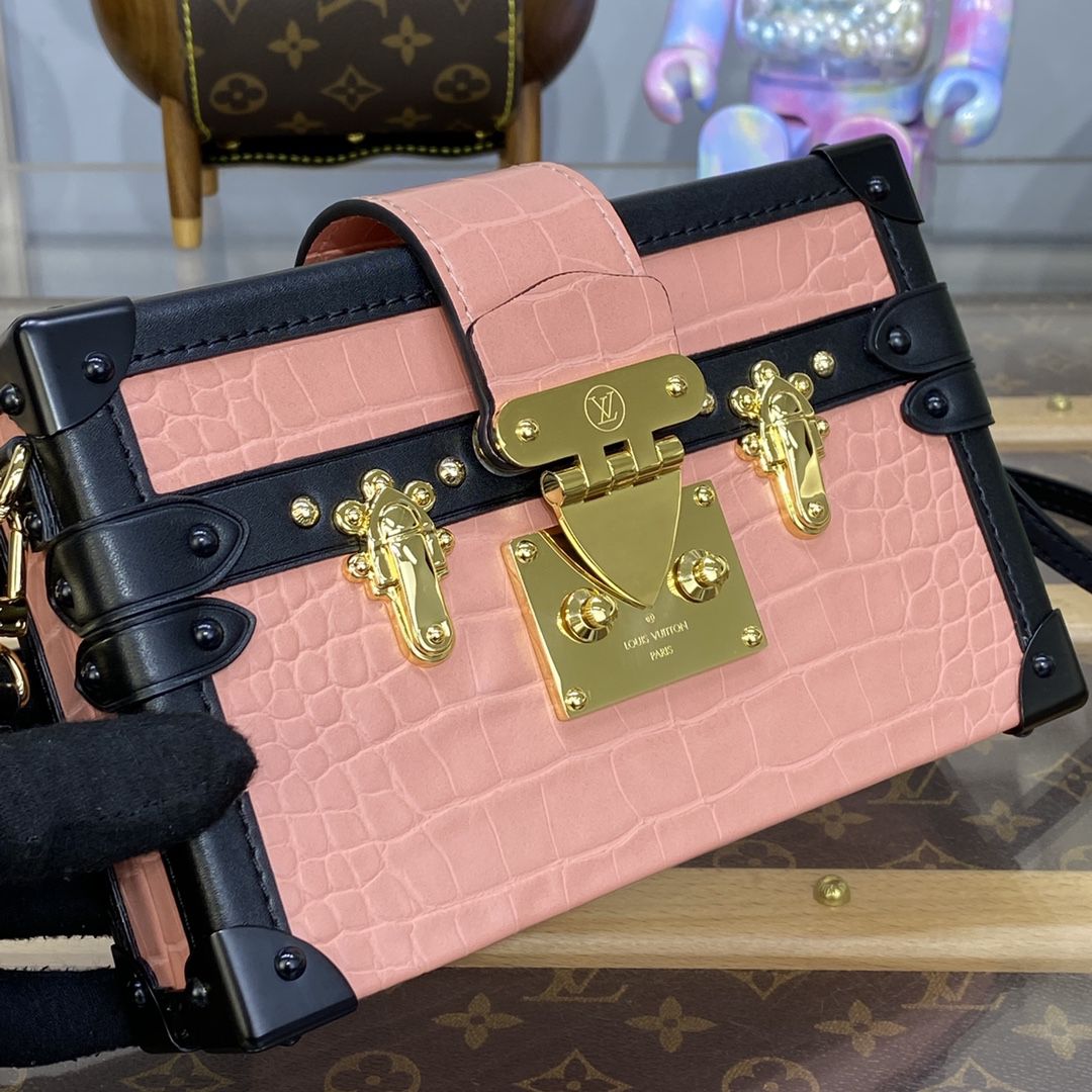 #n96643 l**is V*t*n crocodilian leather petite malle