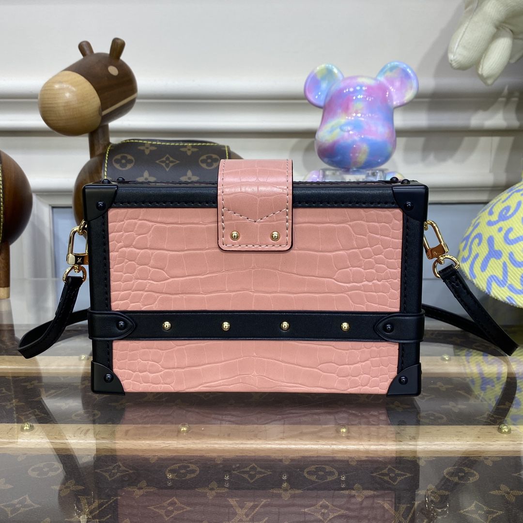 #n96643 l**is V*t*n crocodilian leather petite malle