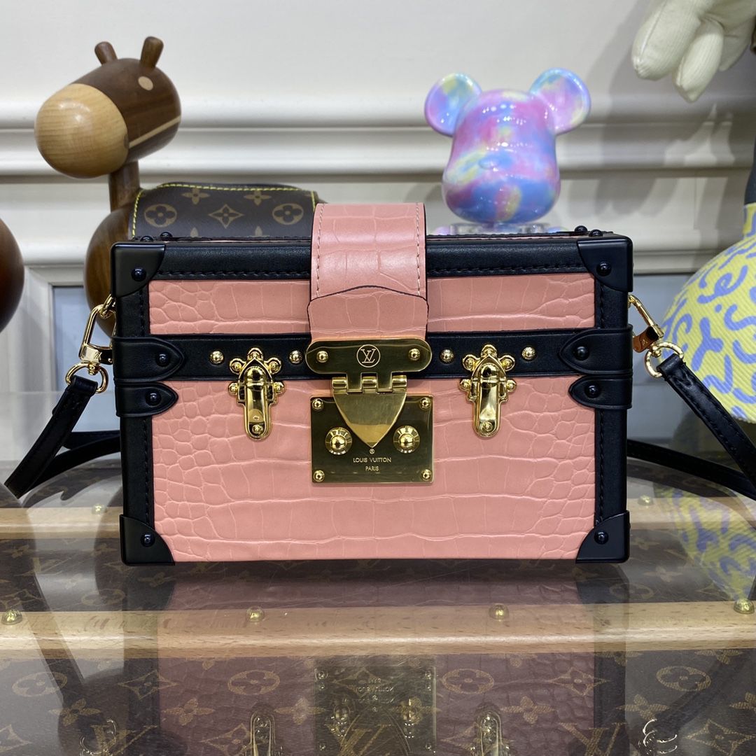#n96643 l**is V*t*n crocodilian leather petite malle
