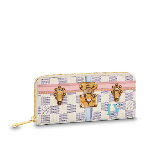 n60109 l**is V*t*n 2018 premium summer damier azur clémence wallet